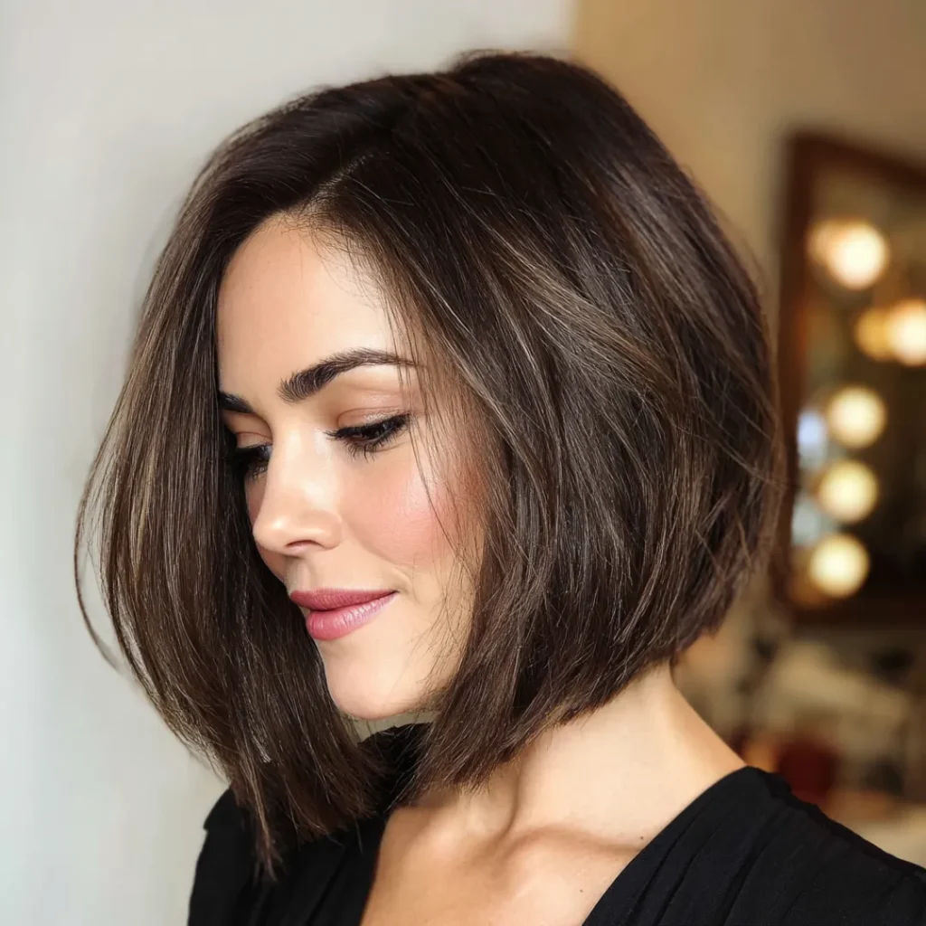A-line bob haircut for all hair types for women