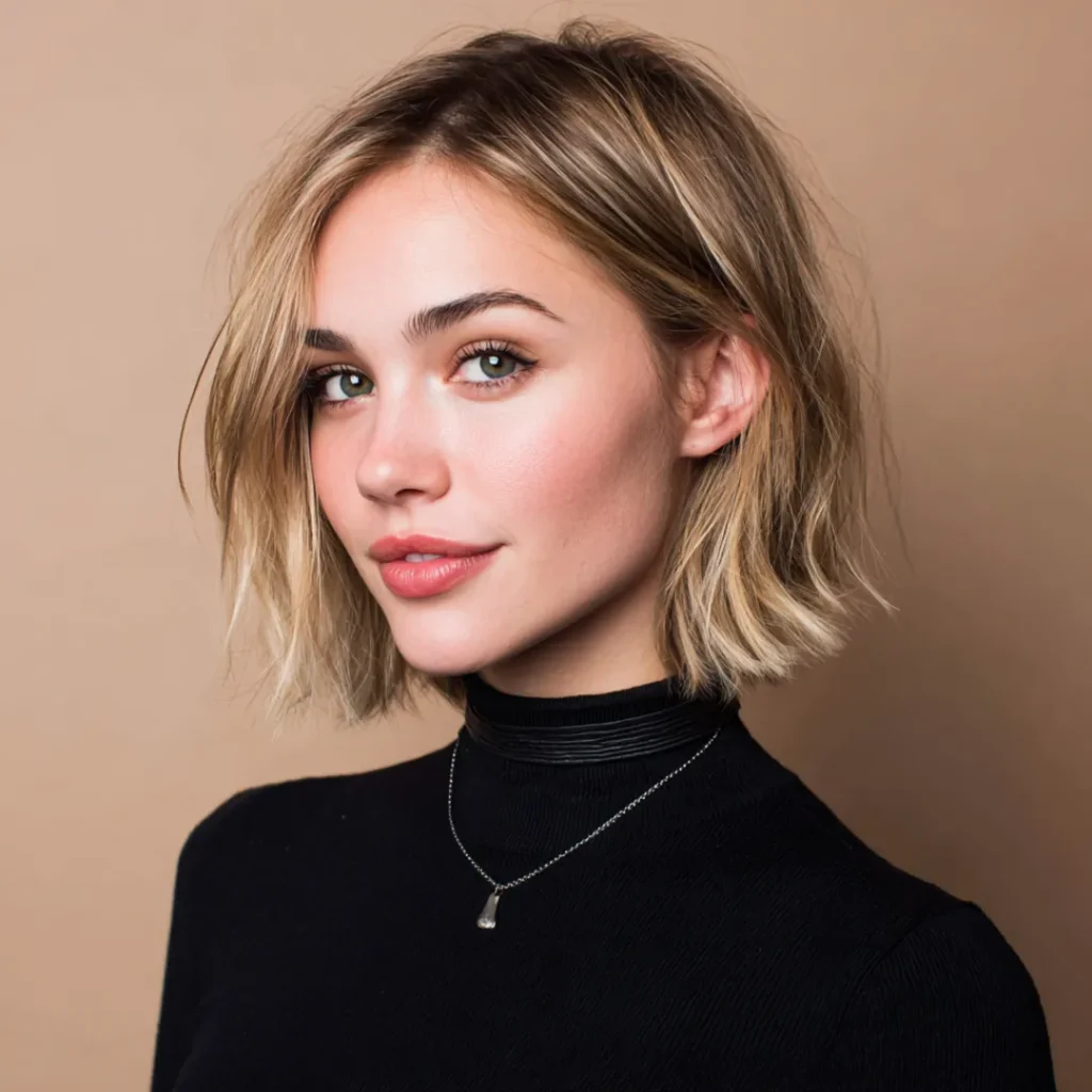 Micro bob hairstyle for thin fine hair for women 
