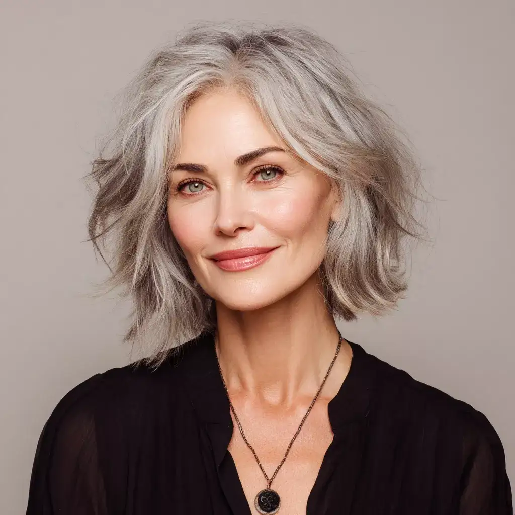 28 Gorgeous Wavy Medium Hairstyles Every Woman Over 60 Needs