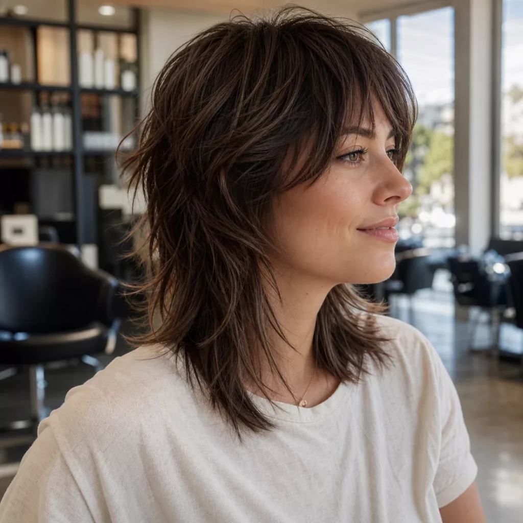 11 Layered Shag For Fine Hair
