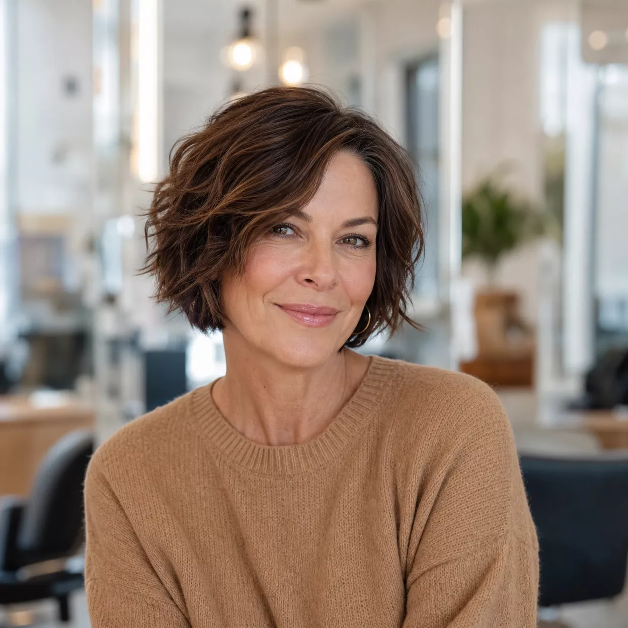 26 Short Bob Haircuts for Women Over 50 with Thick Hair
