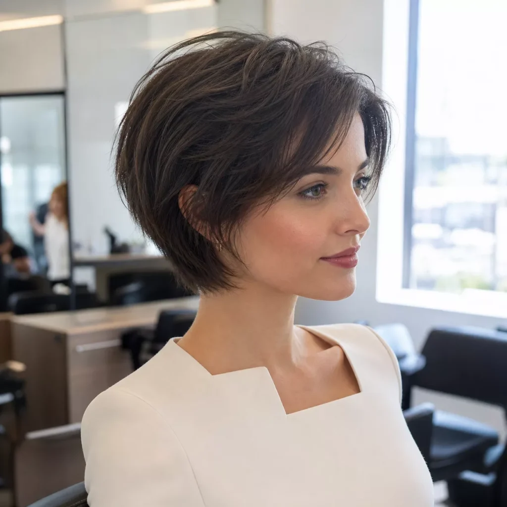 14 Layered Pixie Bob For Fine Hair