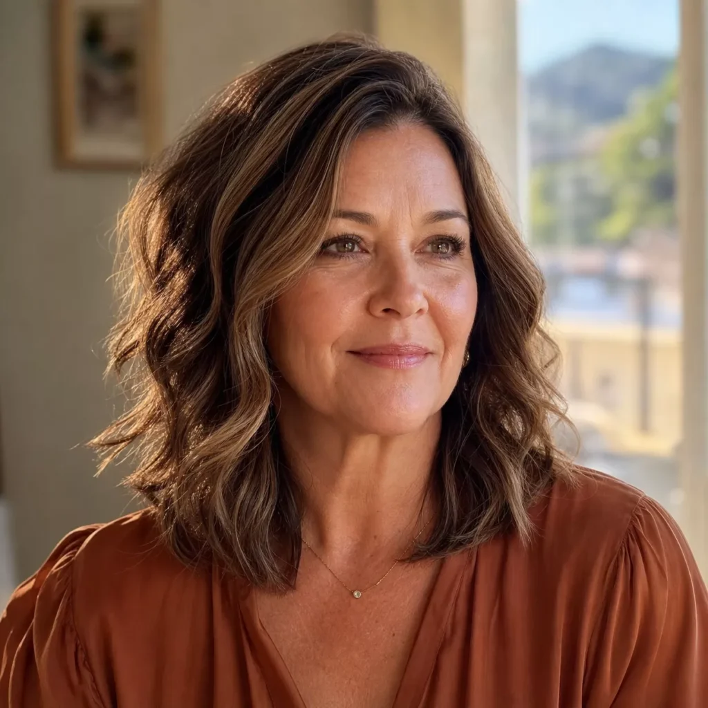 14 Wavy Lob with Highlights
