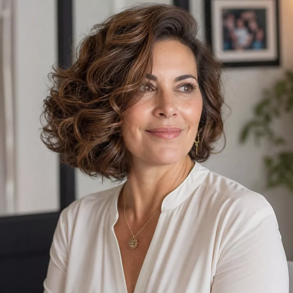 20 Wavy Bob with Deep Side Part