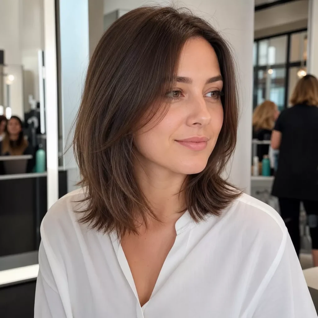 2 Layered Lob For Fine Hair
