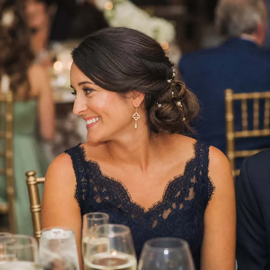 24 Wedding Guest Hairstyles for Shoulder Length Hair 10 LOW SIDE BUN