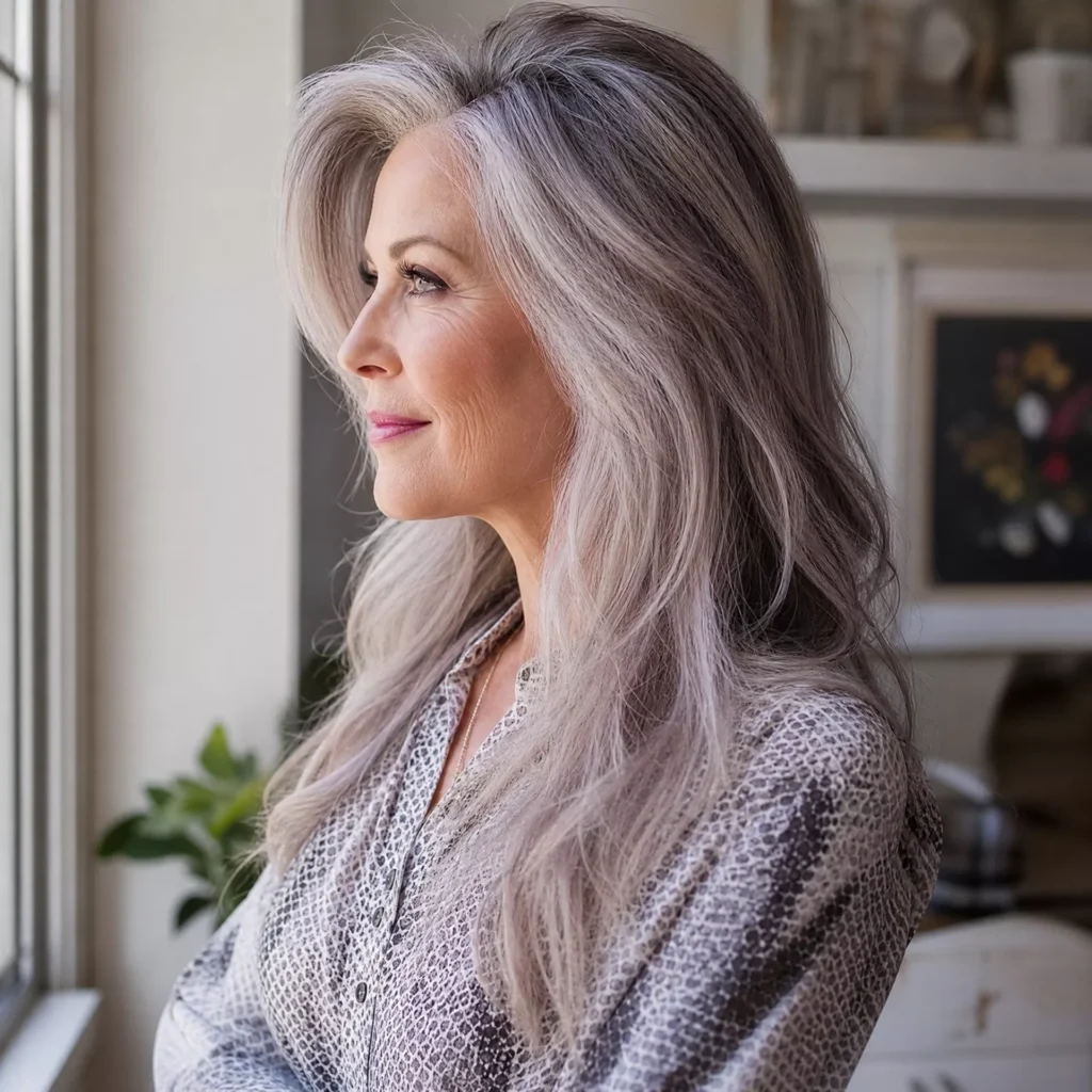10 Long Hair With Crown Volume