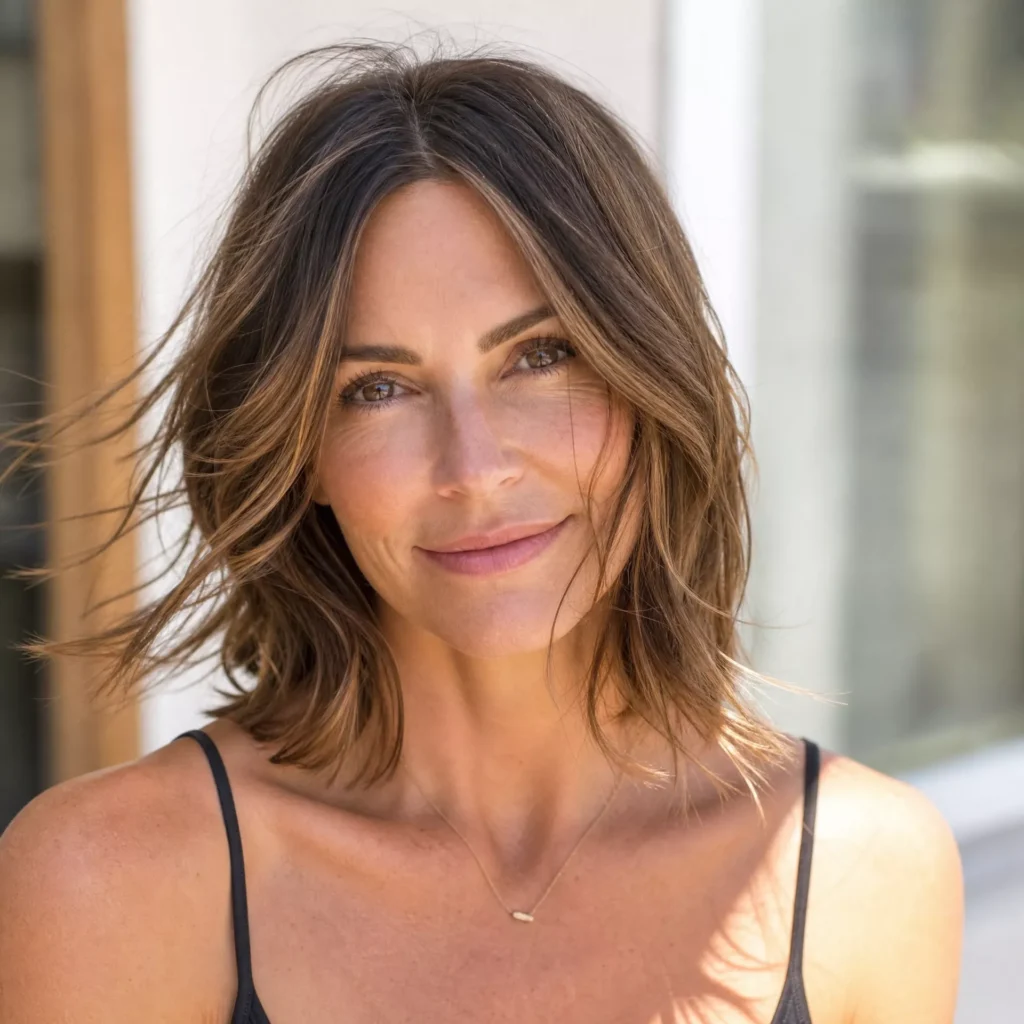 24 Spring Haircut Ideas Women Are Booking Right Now 10 feathered lob for spring
