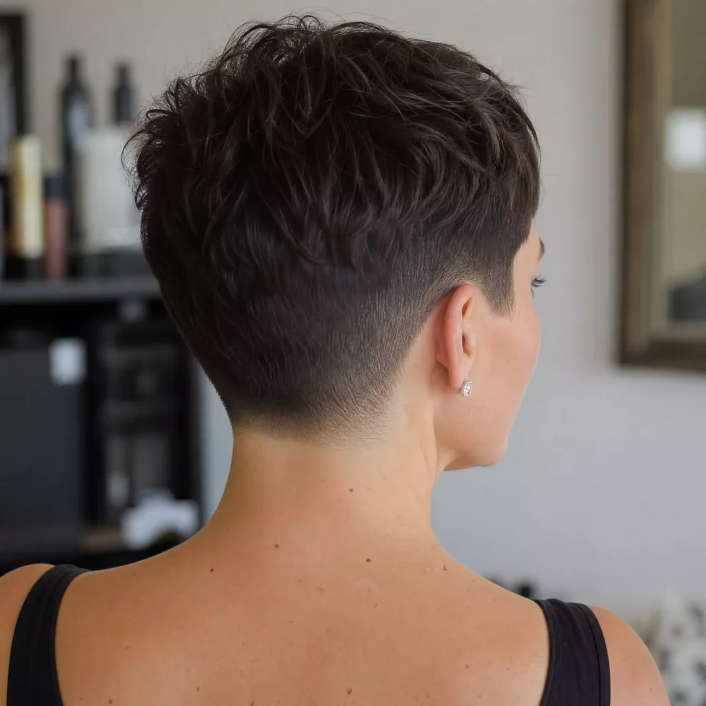 11 Faded Taper Pixie Neckline