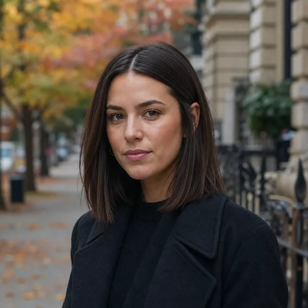 11 SLEEK LOB WITH CENTER PART