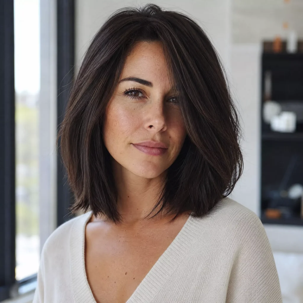 11 long bob on thick hair