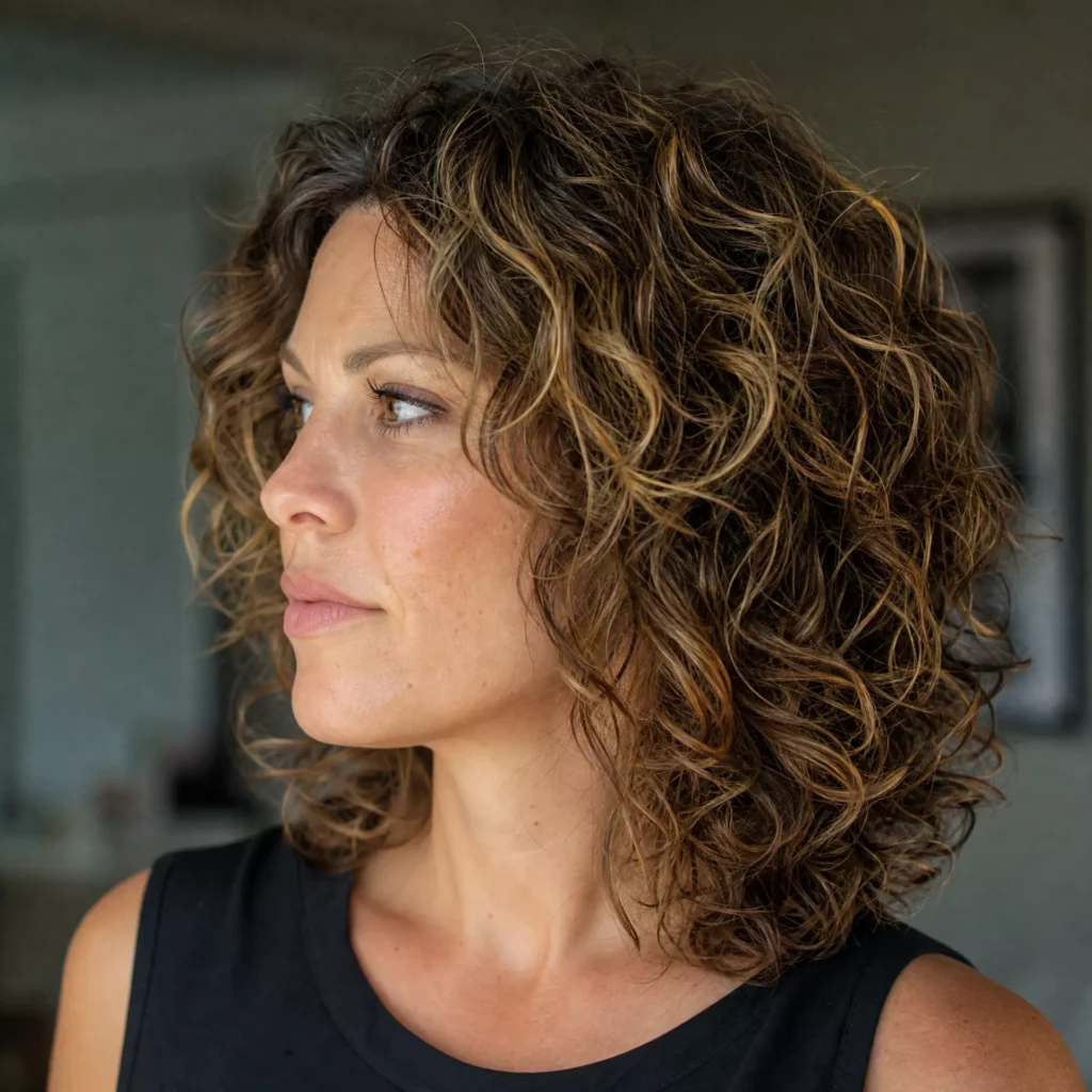12 Choppy Shoulder Cut with Highlights