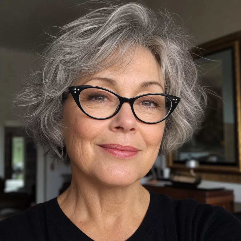 12 Messy Short Grey Hair