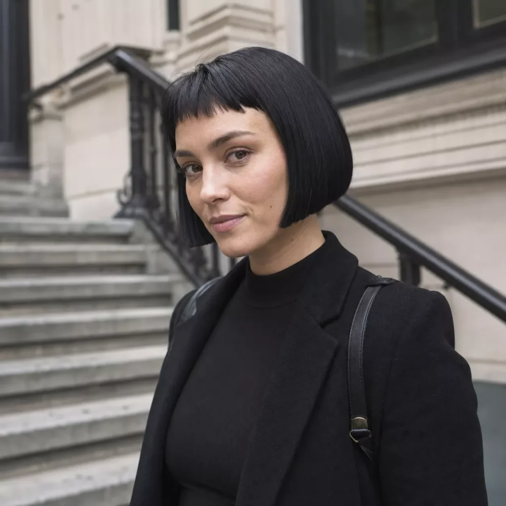 13 BLUNT BOB WITH UNEVEN FRINGE