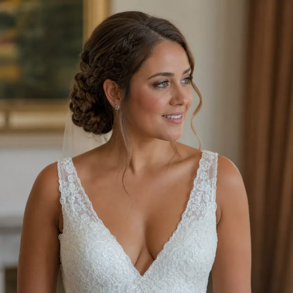 14 BRAIDED LOW BUN