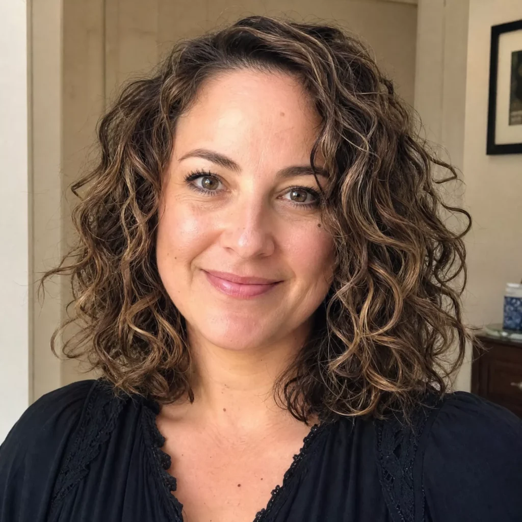 25 Curly Bob Hairstyles for Round Faces That Really Work 15 Curly Lob
