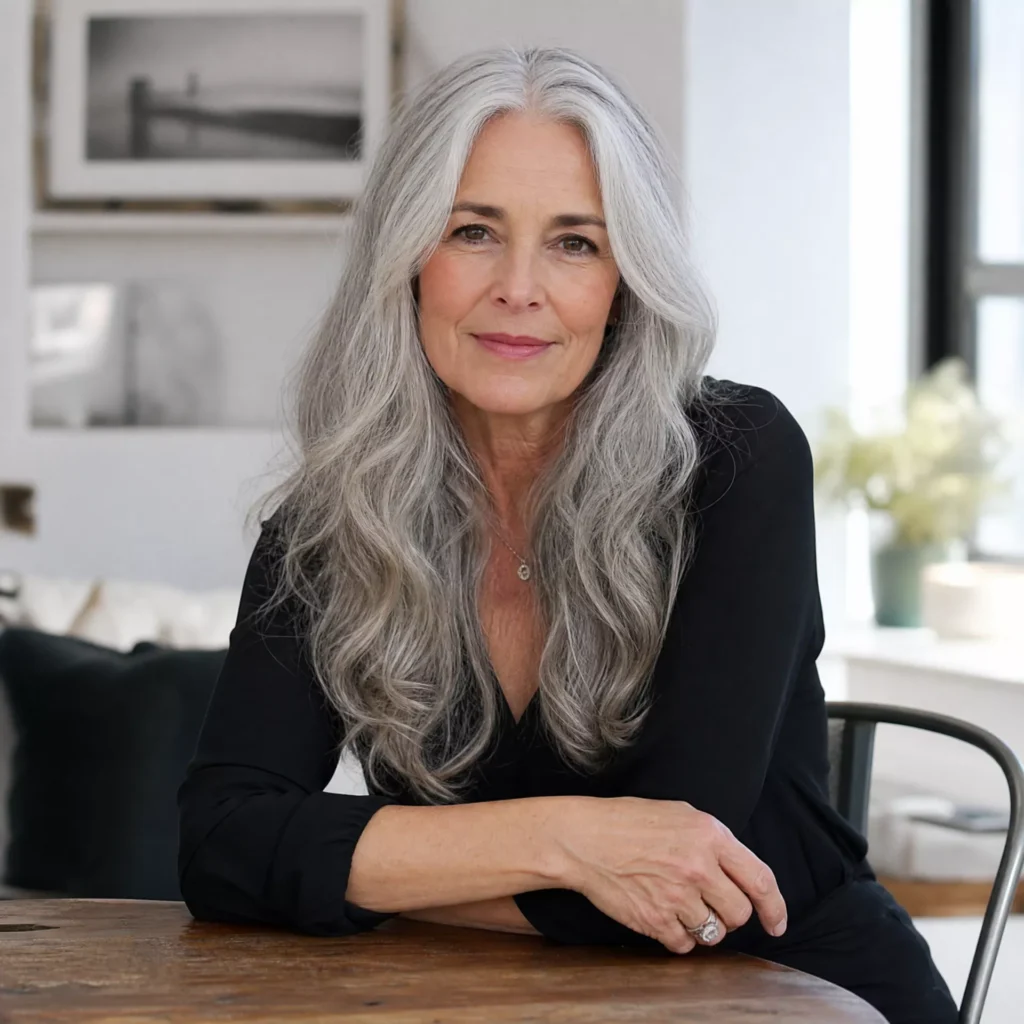 15 Long Gray Waves With Center Part