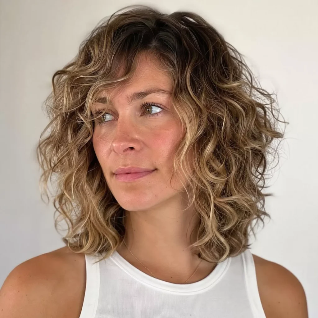 16 Choppy Layered Shoulder Cut with Balayage