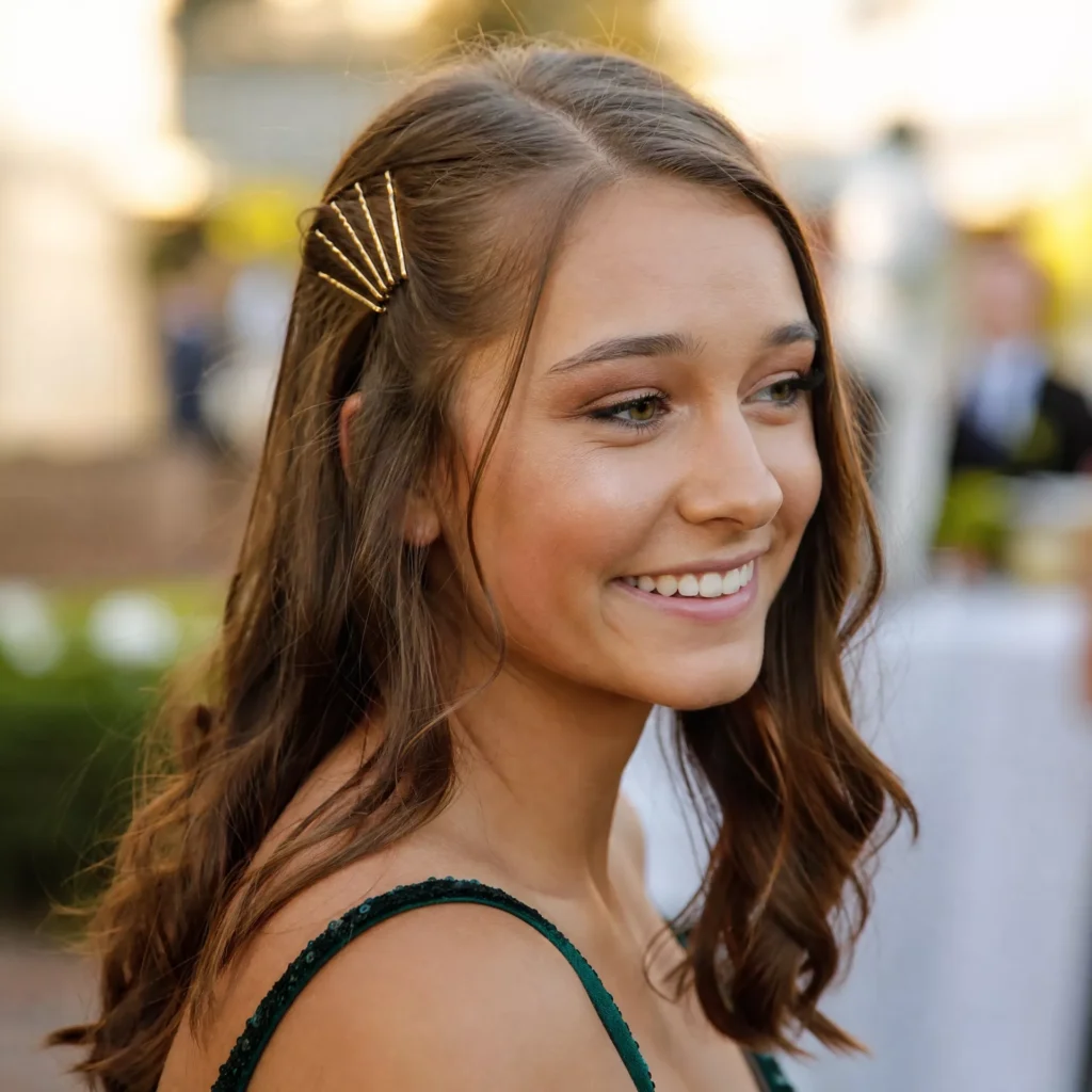 25 Homecoming Hairstyles That Are Actually Easy to Recreate 17 Bobby Pin Design