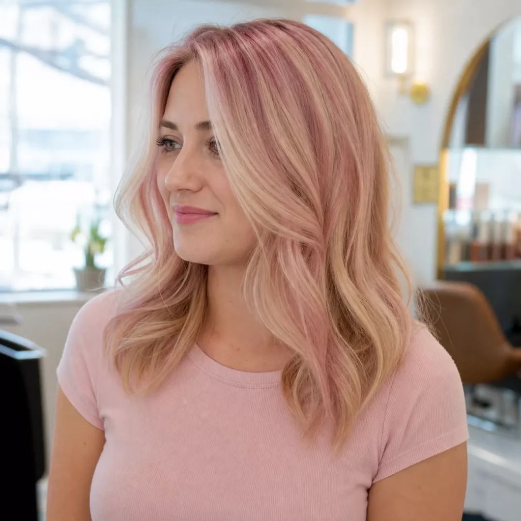 17 PASTEL PINK AND BLONDE