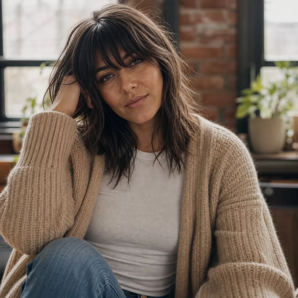 18 SHOULDER SHAG WITH BANGS