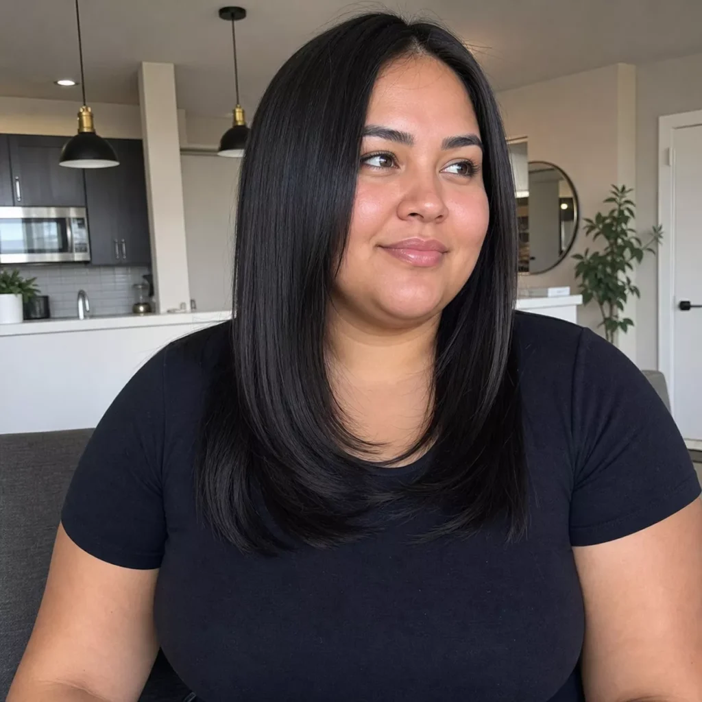 19 SLEEK STRAIGHT MEDIUM CUT WITH LAYERS