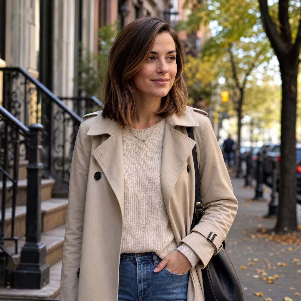 27 Best Haircuts for Fall That Women Are Requesting Now 1 COLLARBONE LOB WITH SOFT LAYERS 1