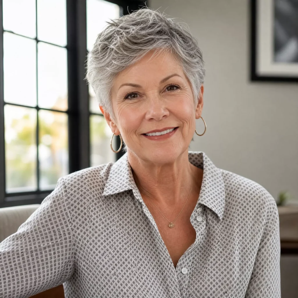 1 Textured Pixie For Women Over 60