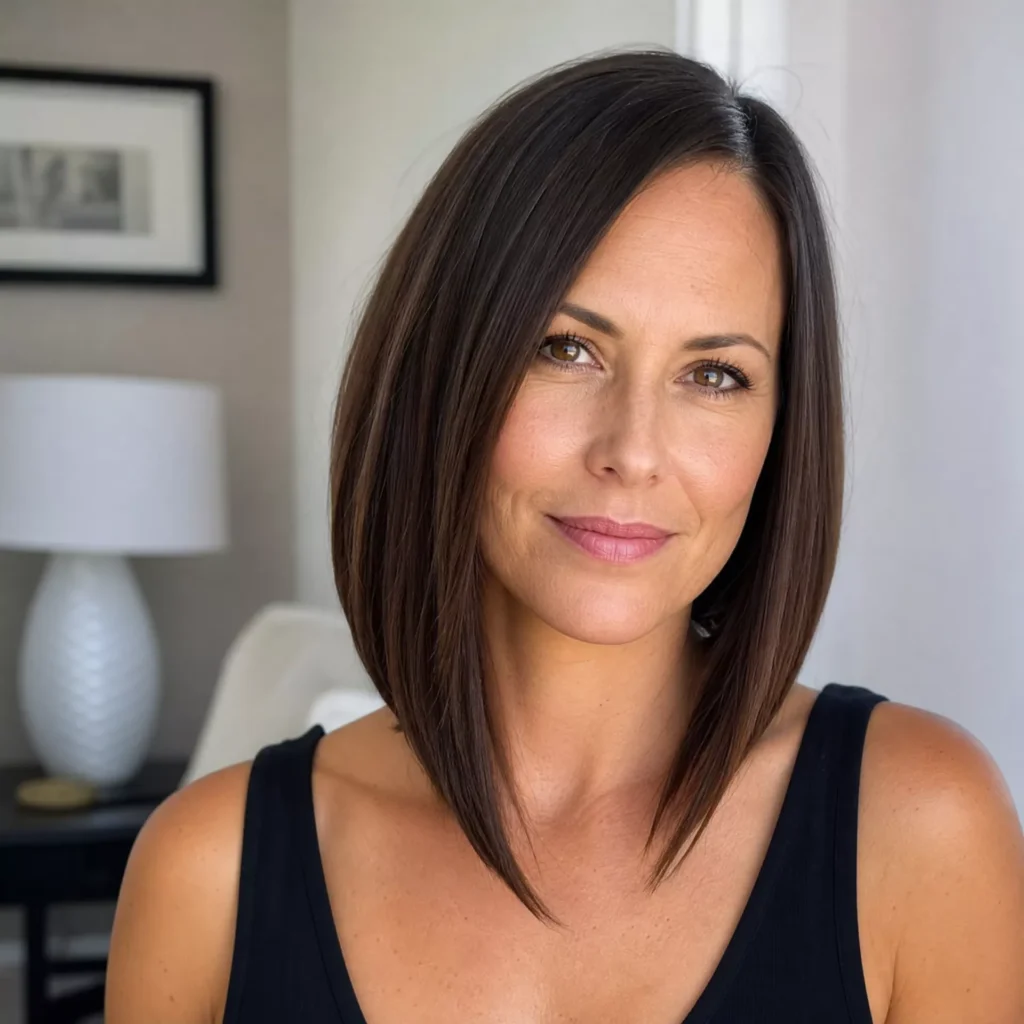 1 angled long bob