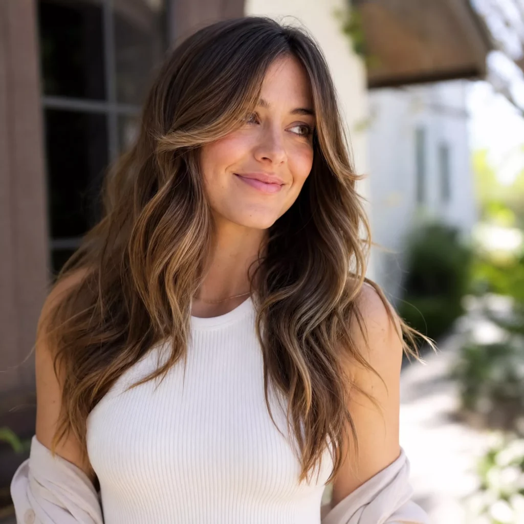 24 Spring Haircut Ideas Women Are Booking Right Now 1 curtain bang refresh