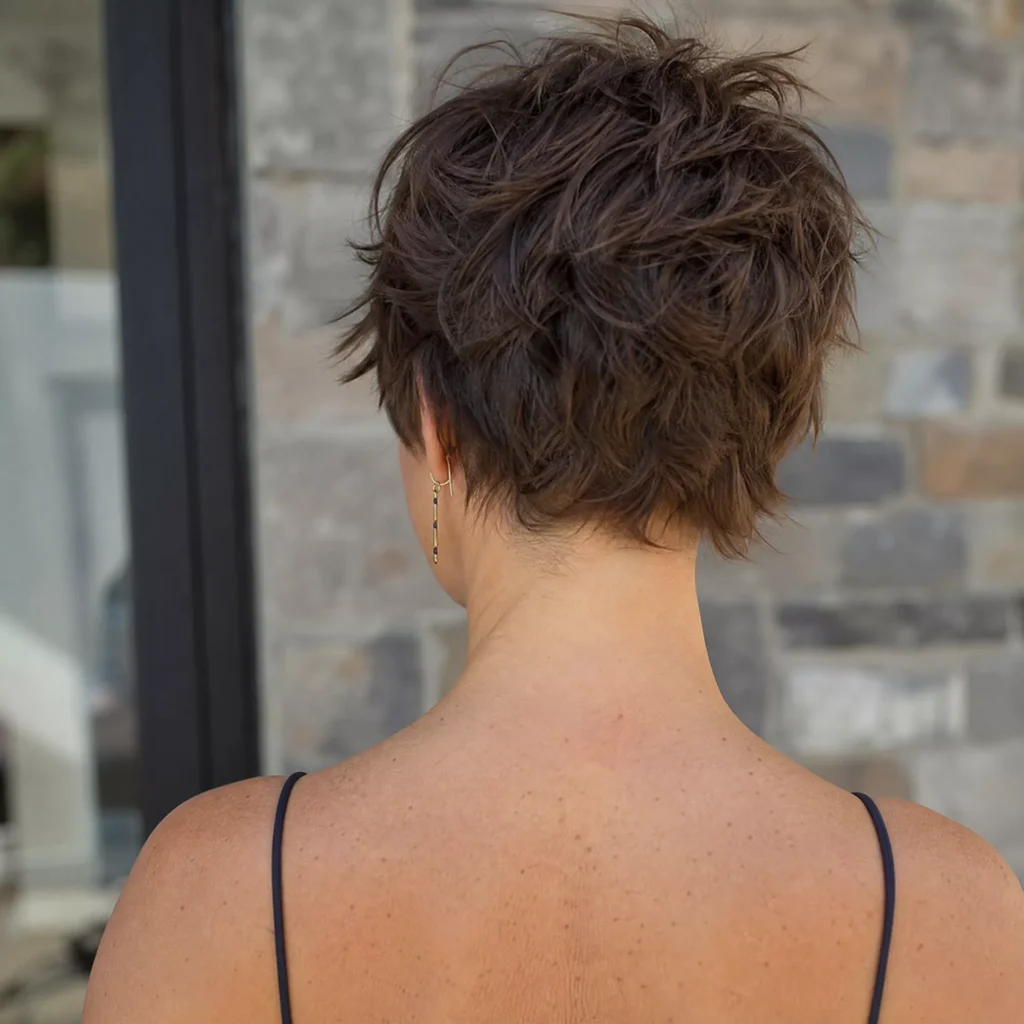20 Choppy Textured Pixie Back