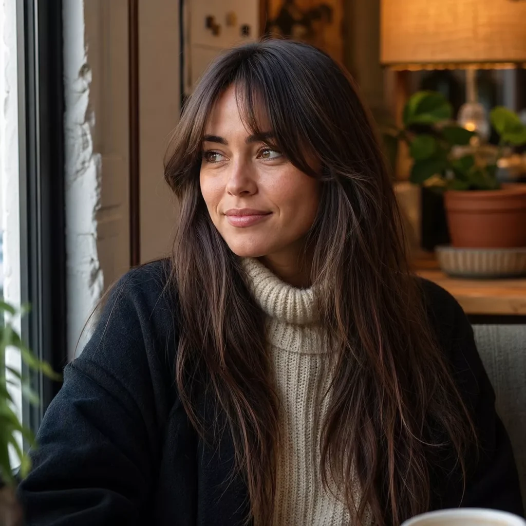 20 LONG HAIR WITH BOTTLENECK BANGS