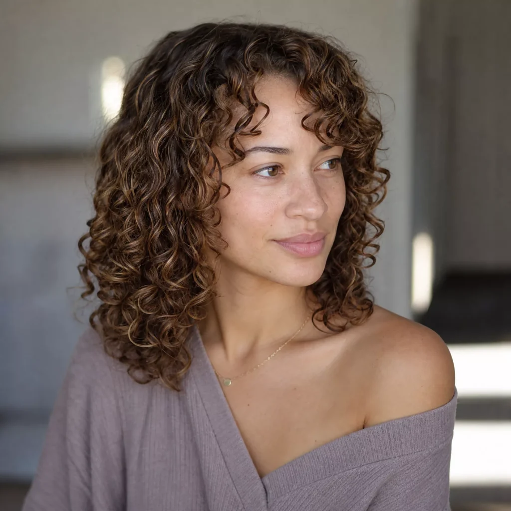 20 Shoulder Cut for Curl Refresher Styling