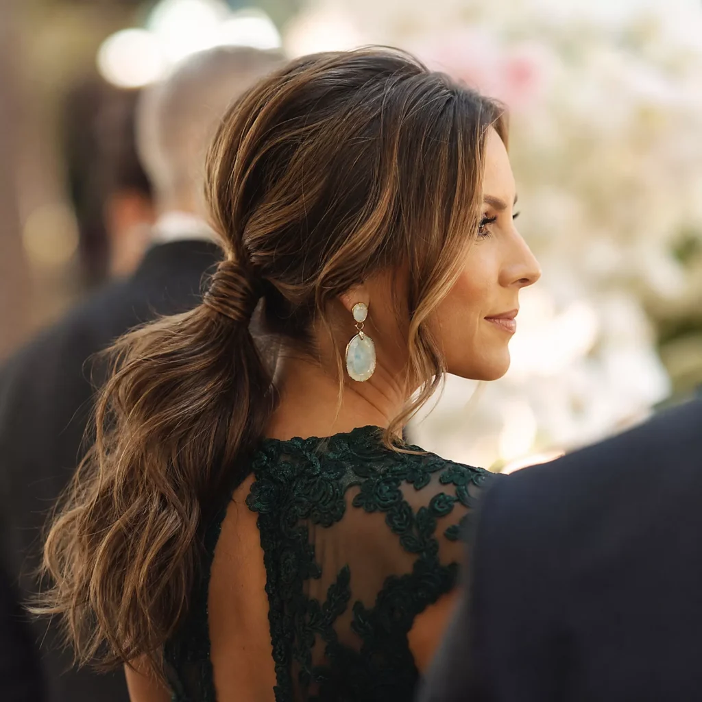 20 textured low ponytail