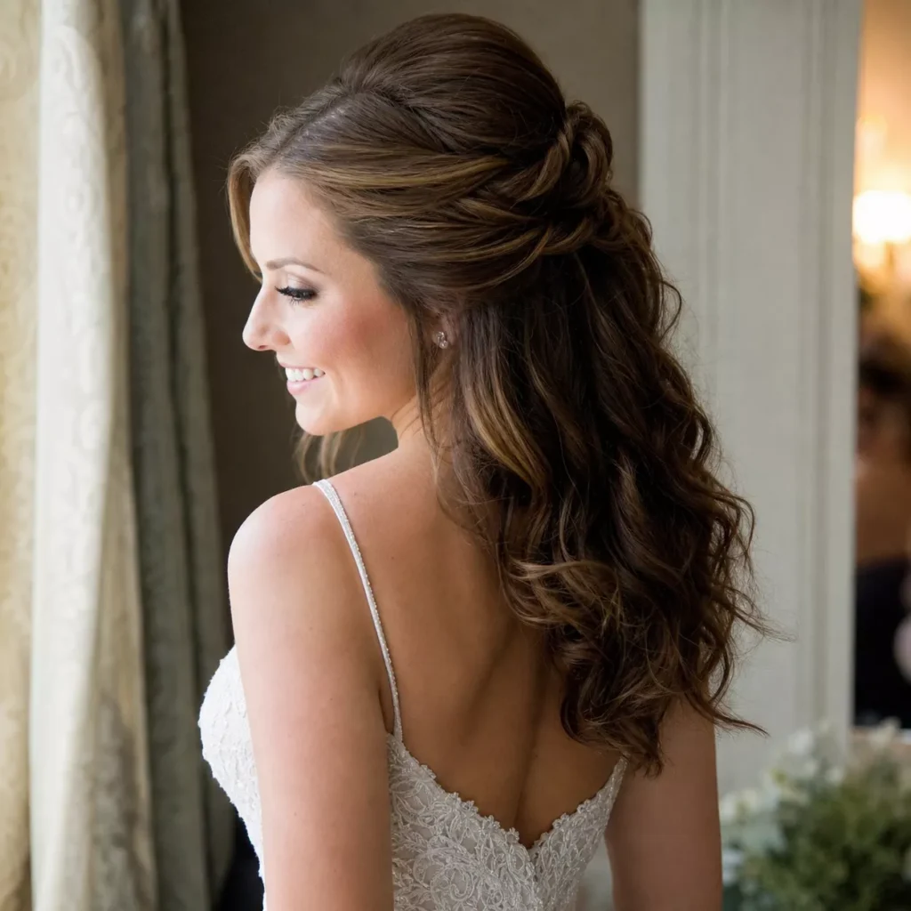 21 TWISTED HALF UPDO WITH VOLUME