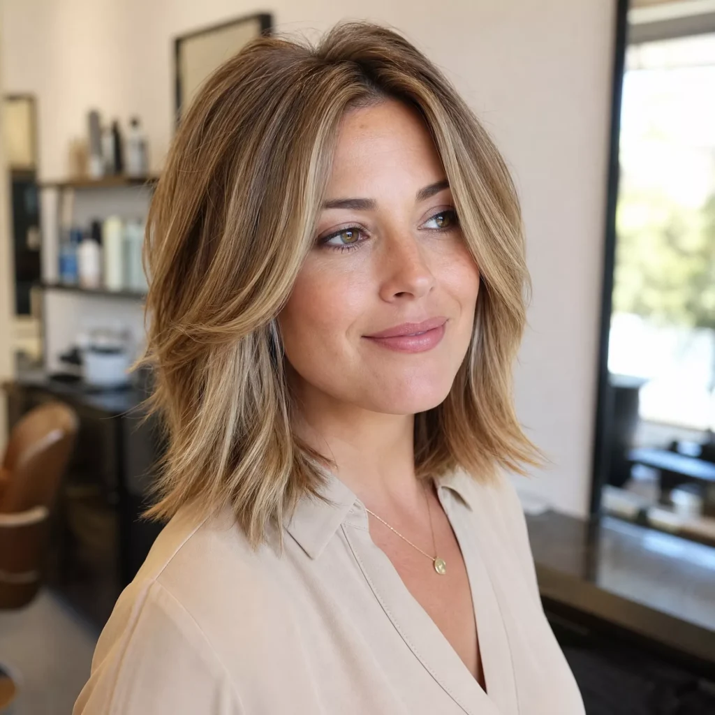 22 SHOULDER LENGTH TEXTURED LAYERS FOR VOLUME