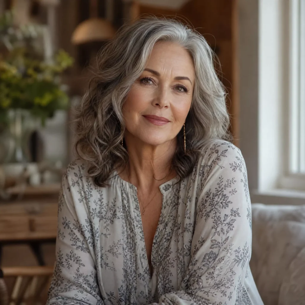 23 Soft Waves On Medium Length For Women Over 60