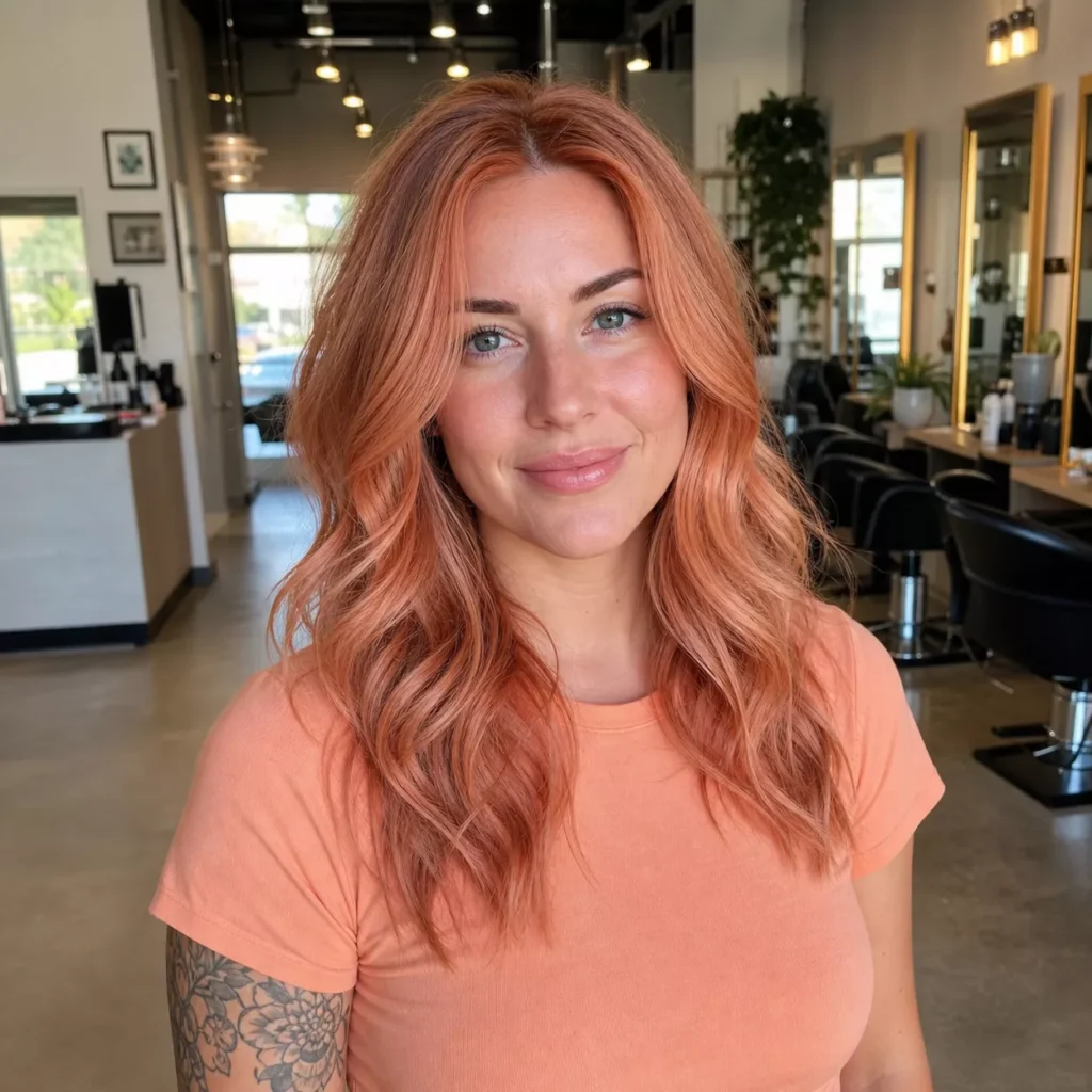 23 WARM COPPER AND PEACH