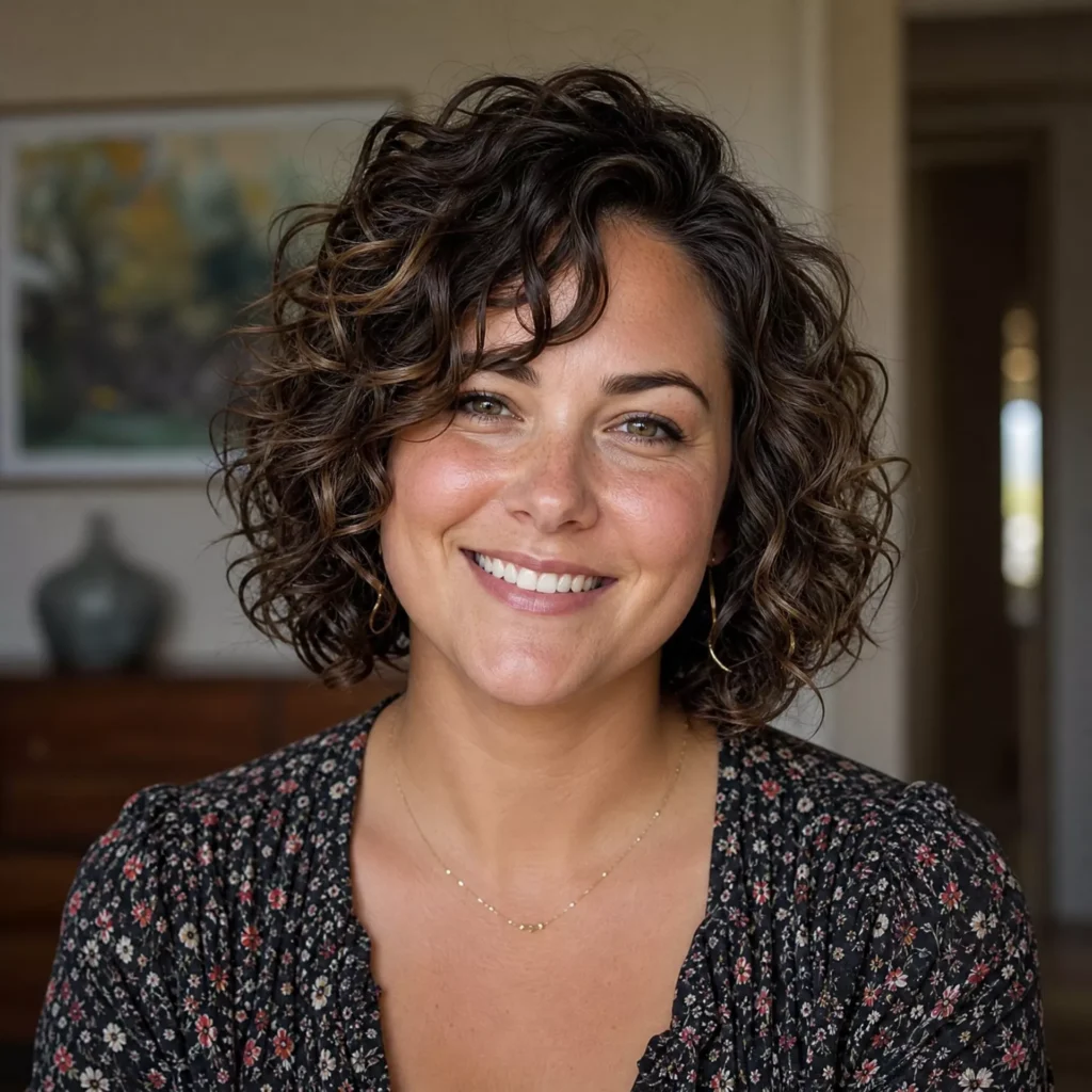 25 Curly Bob Hairstyles for Round Faces That Really Work 25 Complete Curly Bob