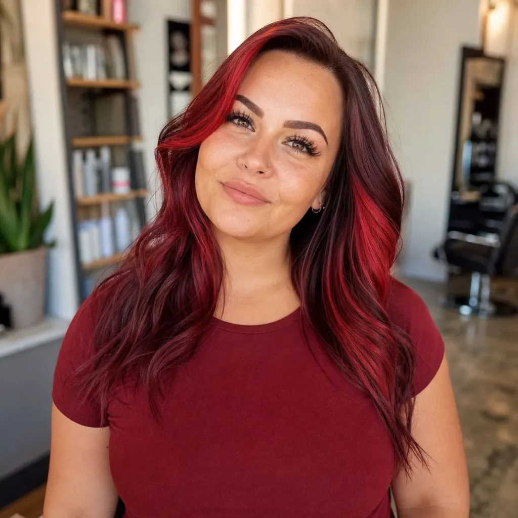 28 CHERRY RED AND DEEP AUBURN