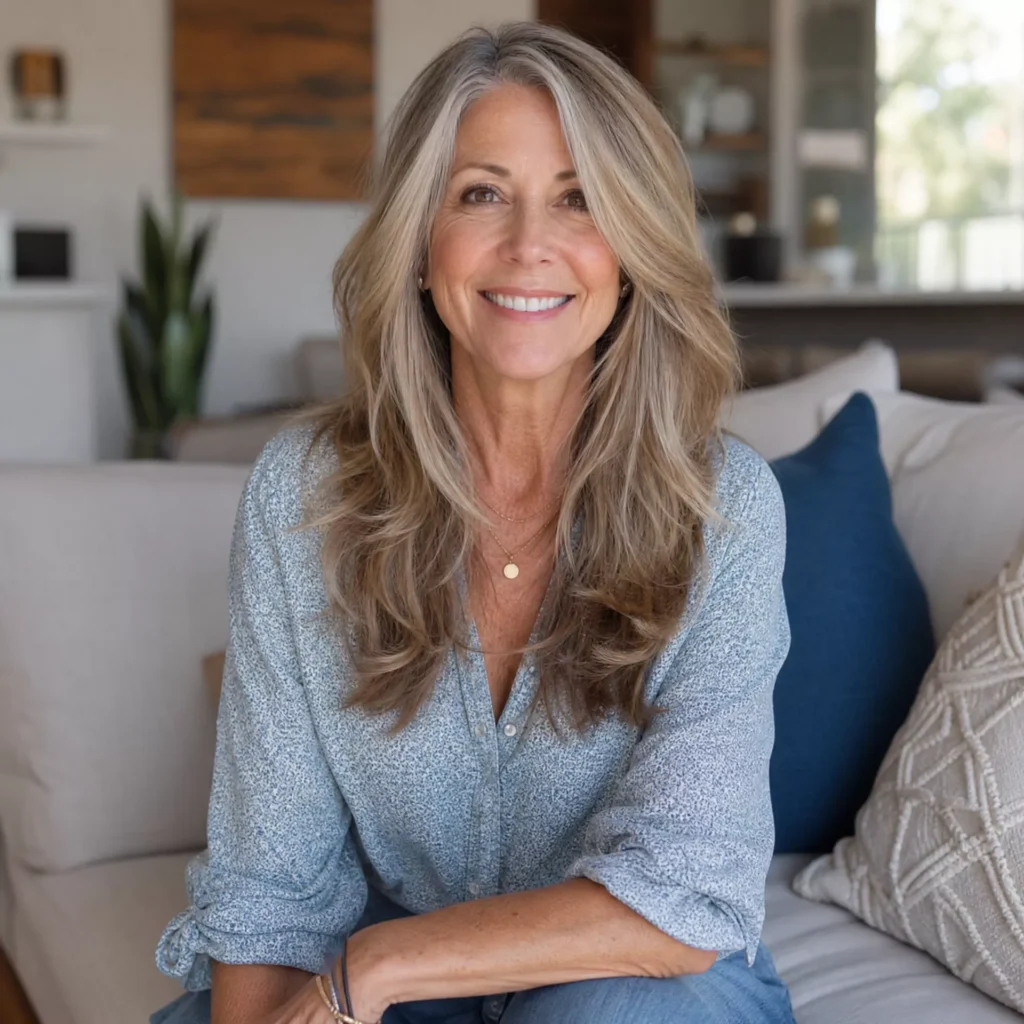 29 Balayage On Layered Long Hair For Women Over 60
