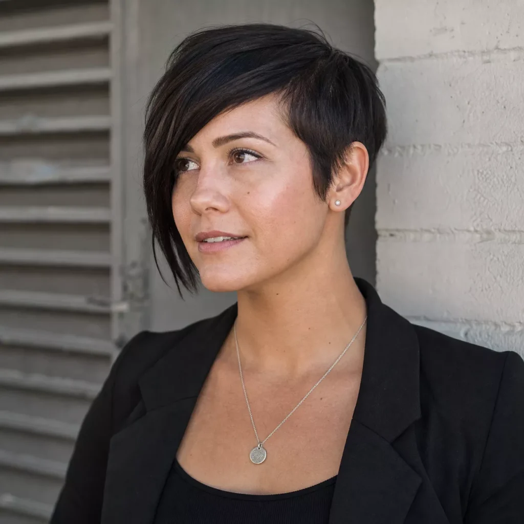 2 ASYMMETRICAL FRINGE WITH PIXIE CUT