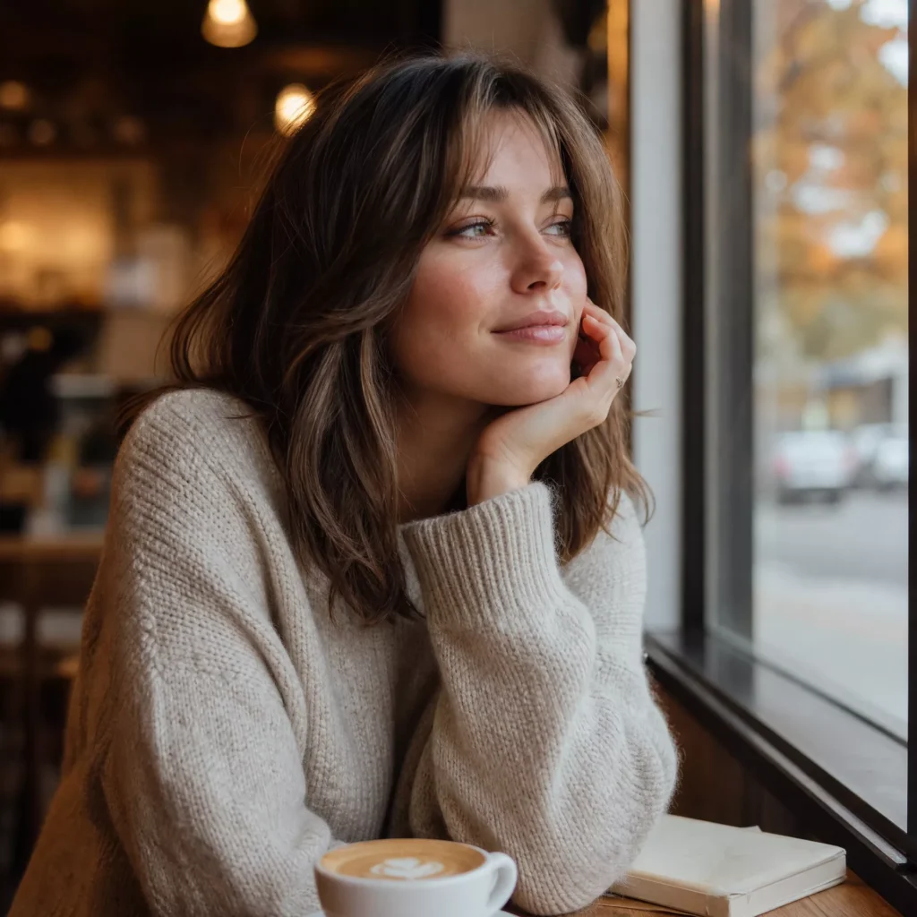 27 Best Haircuts for Fall That Women Are Requesting Now 2 CURTAIN BANGS WITH MEDIUM LAYERS 1