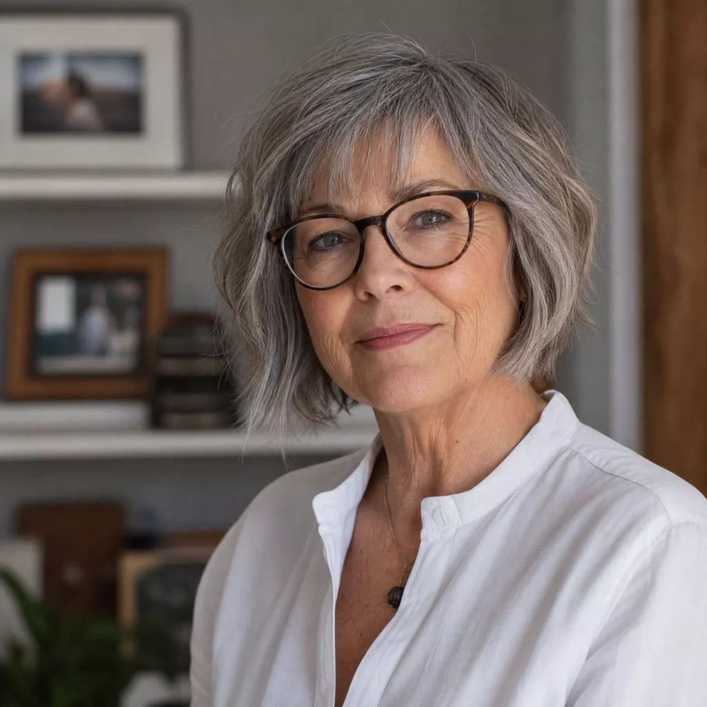 2 Choppy Grey Bob