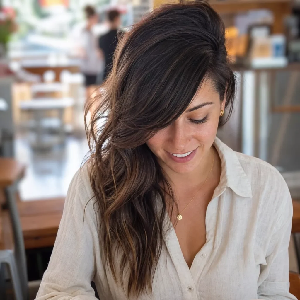 3 LONG SIDE SWEPT ASYMMETRICAL BANGS