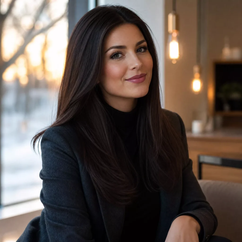 24 Winter Hairstyle Ideas Women Will Actually Love 3 Sleek Winter Blowout
