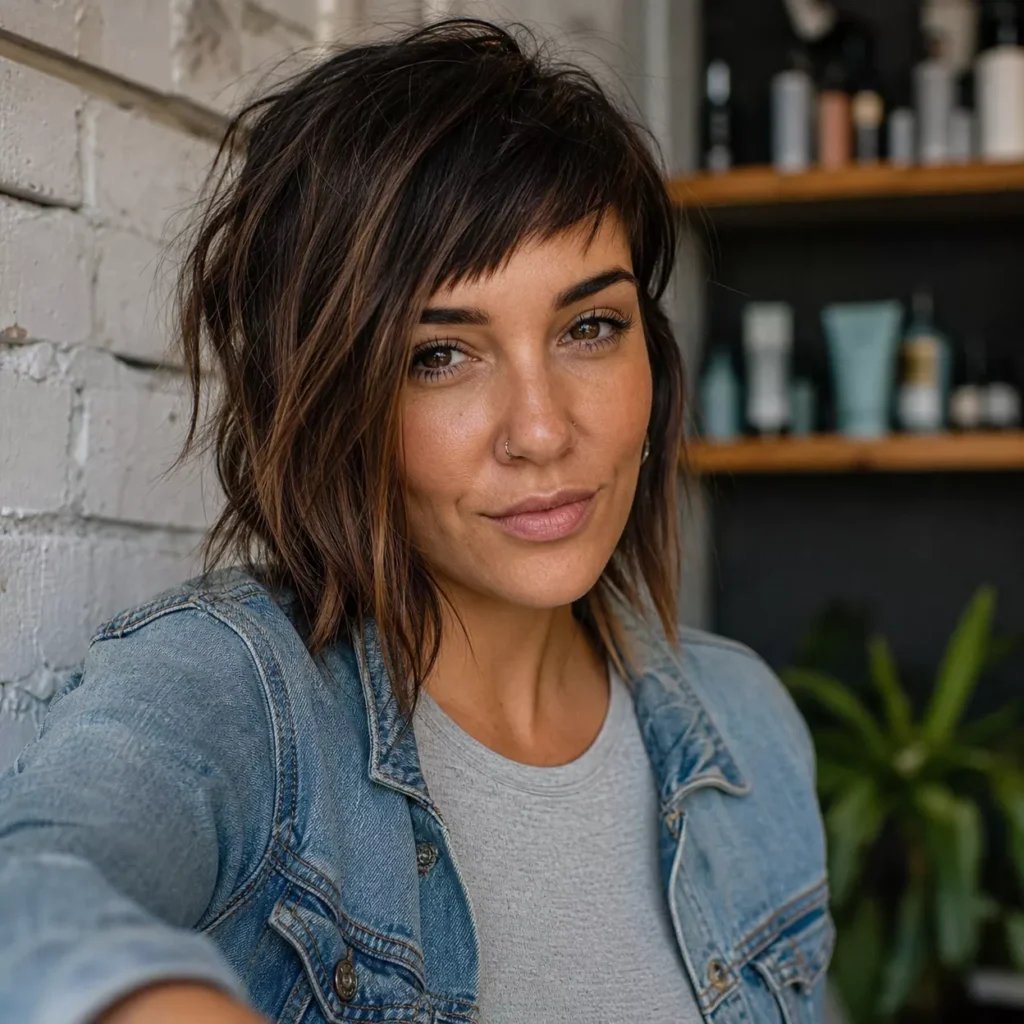 4 CHOPPY ASYMMETRICAL BANGS