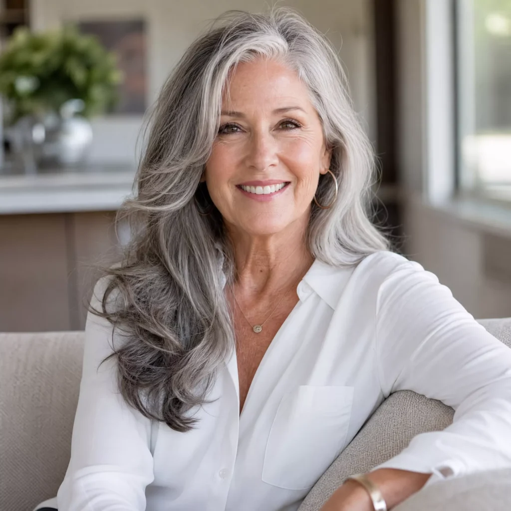 4 Long Layers For Women Over 60