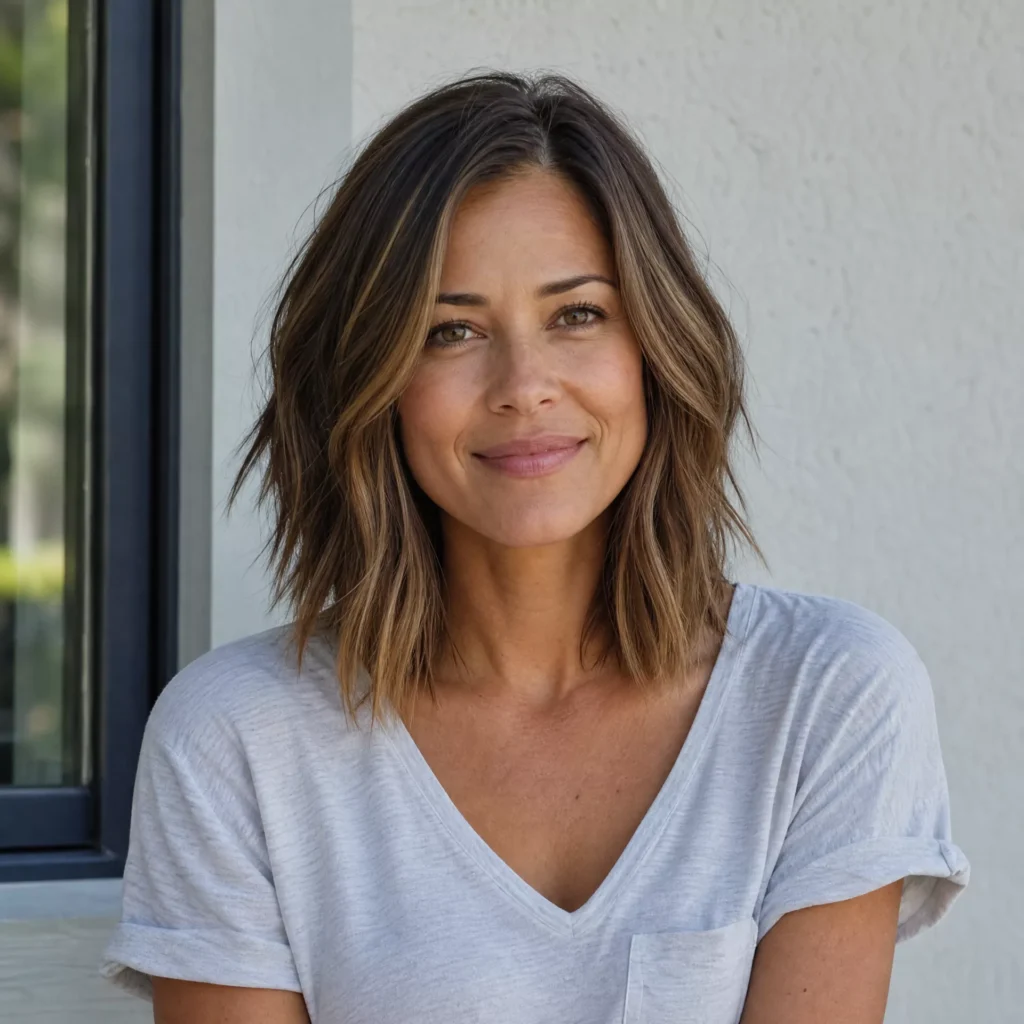 4 choppy long bob