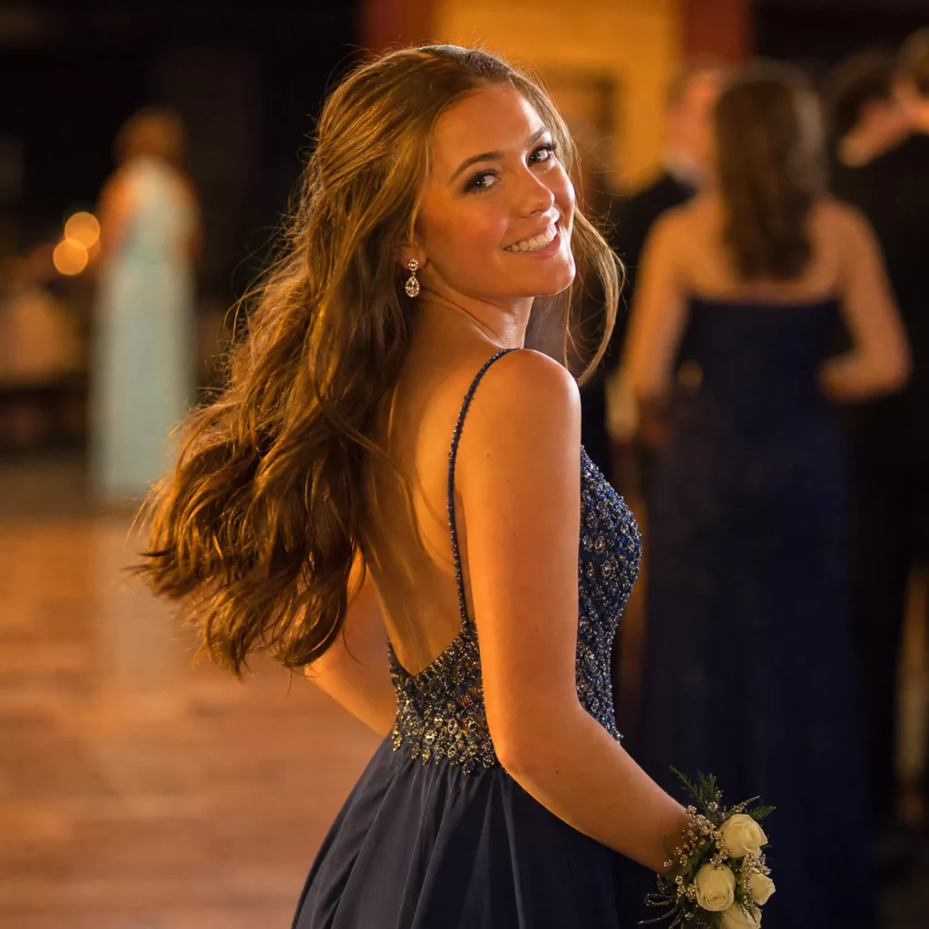 22 Prom Hairstyle Ideas That Look Gorgeous on the Big Night 5 Loose Romantic Curls Worn Down